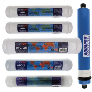 kit Osmosis filters Levels 6 - with Membrane 125 GPD
