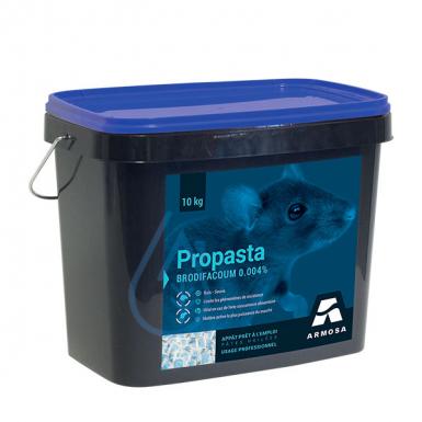 Rodenticide PROPASTA  oiled with Wheat + Corn with Brodifacoum - 10 Kg