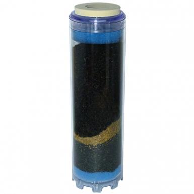 Activated Carbon cartridge - 500g KDF - Transparent 9 3/4 Inches