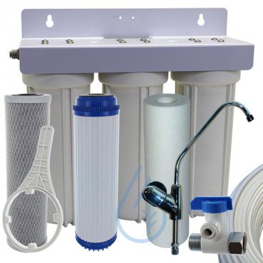 Water Purifier under sink 3 Filters- with coal cartridges