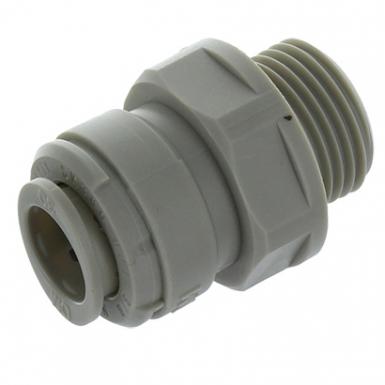 Fitting push-in Threaded 3/8 inch + O-ring - Tube 3/8