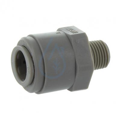 Quick Fitting straight 1/8 threaded NPTF - 3/8 inch tube