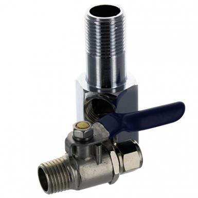 Water connector 3/8 with valve 1/4 inch