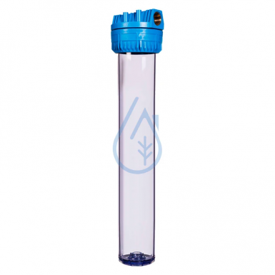 Filter housing PP FP3 transparent tank 20 Inches In/Out 1 Inch