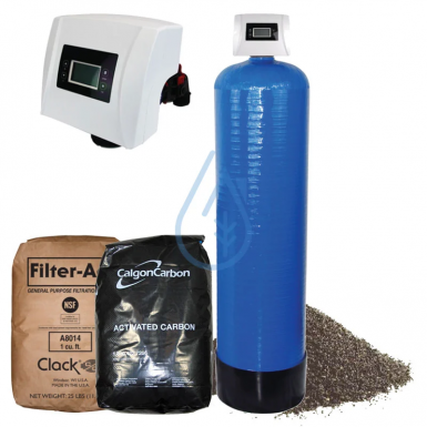 Sand Filter + Activated Carbon 16 X 65 Floteck 189 In/Out 1-1/4 Valve