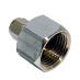 Female chrome plated connector 1/2 Inch - 1/4 Tube