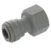 Female connector 1/2 Inch BSPP - 3/8 Inch Push-in