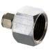 Female chrome plated connector 1/2 Inch - 1/4 Tube
