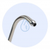 Stainless steel faucet Osmosis filtration 180°
