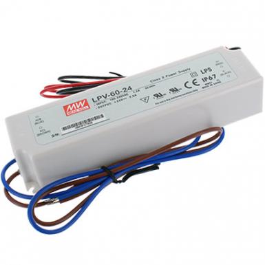 Meanwell 60W 24V transformador IP67