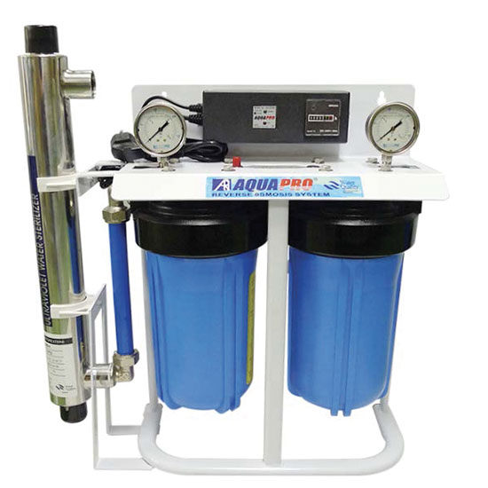 Estación de filtración Big Duo KDF + UV 6GPM Agua cruda