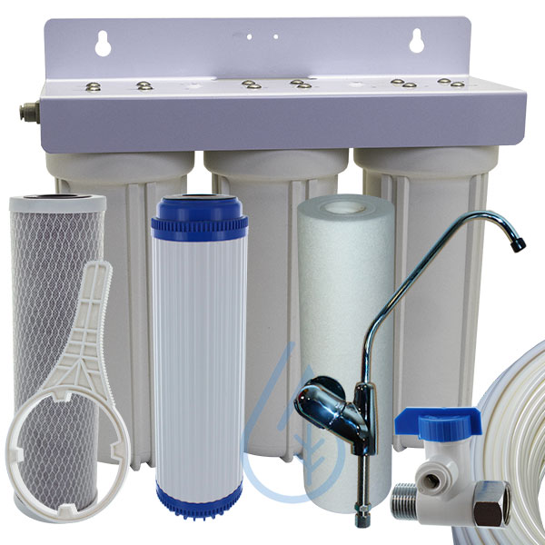 Elimine les impuretés et sédiments Purificateur d'eau Recharge de cartouche filtrante pour eau Facile à installer. convient pour filtre robinet lavabo et/ou cuisine JOUMA à 3 débits