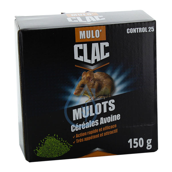MULO'CLAC Bromadiolone cereals - Mulots - voles 150 g