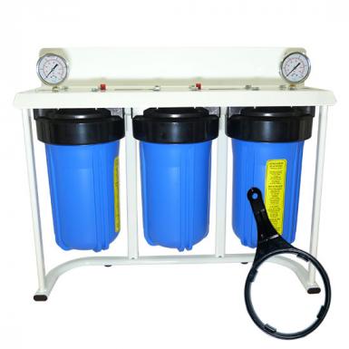 Station de filtration Big Blue 10 pouces pour eau de pluie ou eau brute.