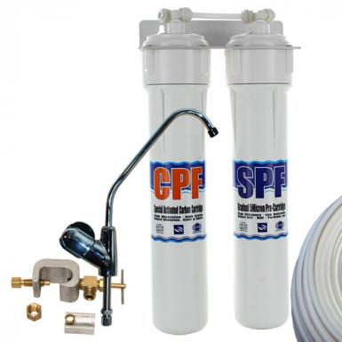 Double filtration d'eau de boisson sous évier avec cartouches AP680.