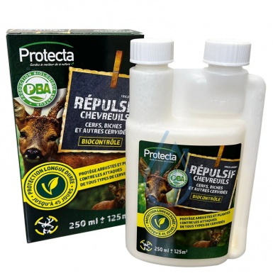 Répulsif naturel spécial chevreuils et biches pour jardins particuliers 250 ml.
