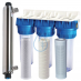 Station filtrante eau dure avec triplex et lampe ultraviolet 12 GPM.